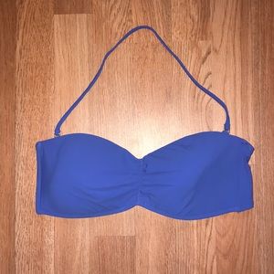 Blue Gap Bandeau Bikini Top